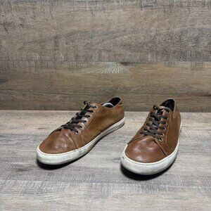 Sperry Top Sider Clipper Brown Leather Sneakers Men's Size 13